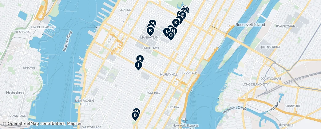 Map of Manhattan Community Board 5
