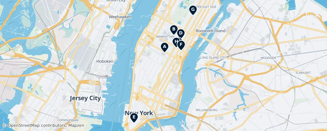 Map of Manhattan