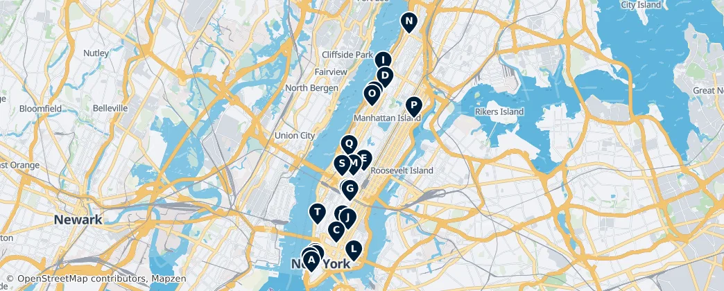 Map of Manhattan