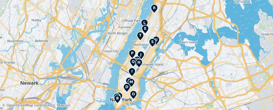 Map of Manhattan