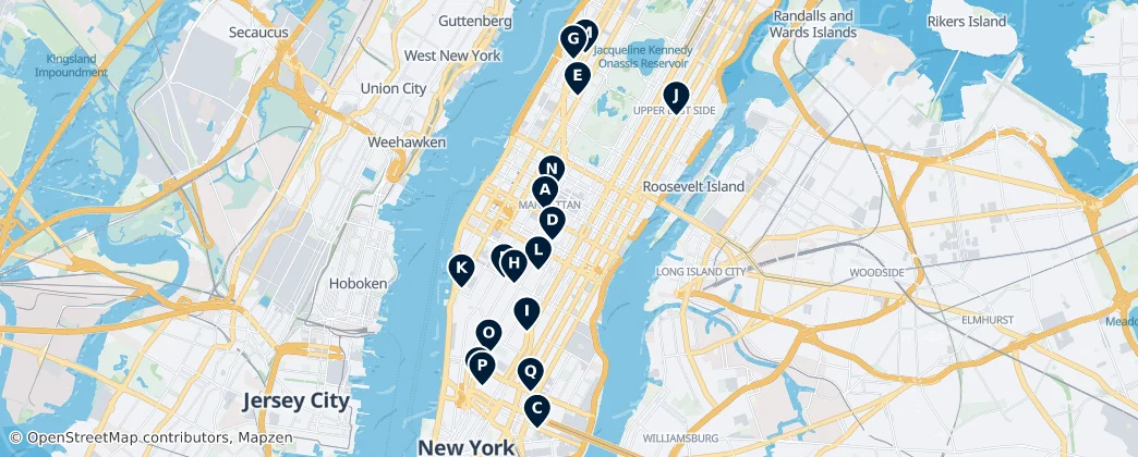 Map of Manhattan