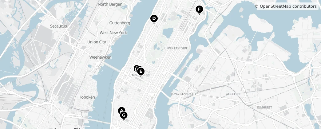 Map of Manhattan