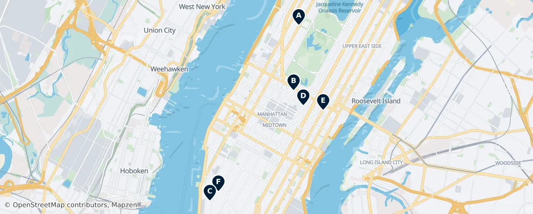 Map of Manhattan
