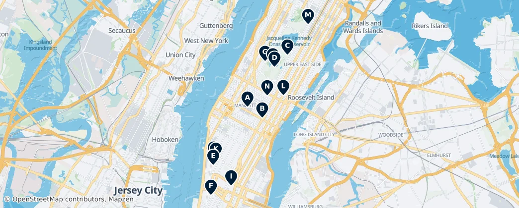 Map of Manhattan