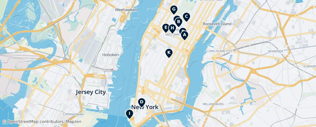 Map of Manhattan
