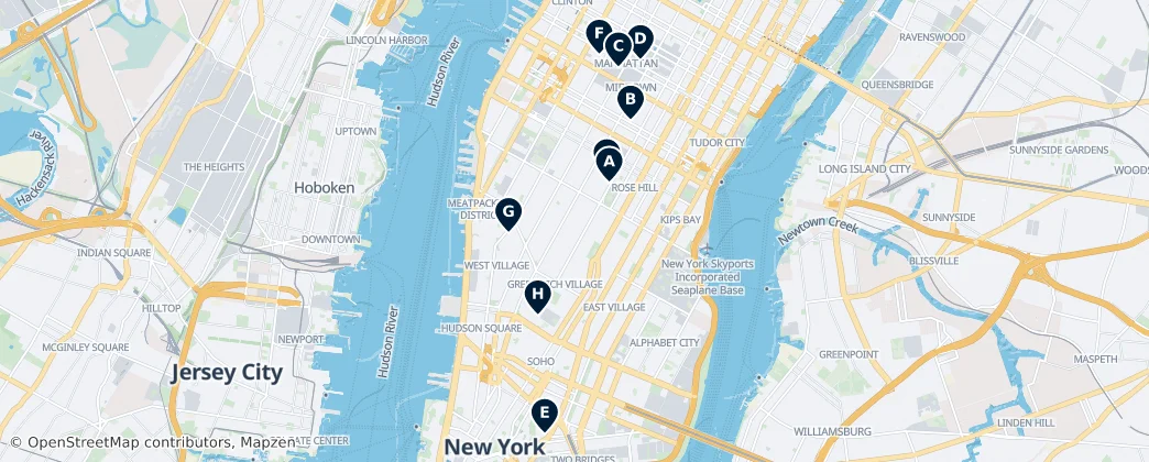 Map of Manhattan