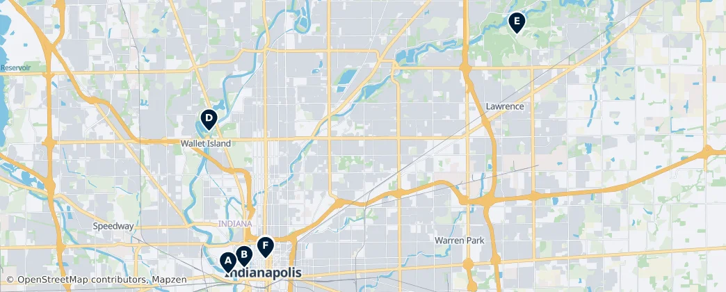 Map of Indianapolis