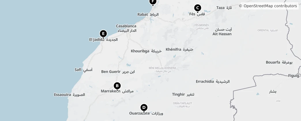 Map of Maroko