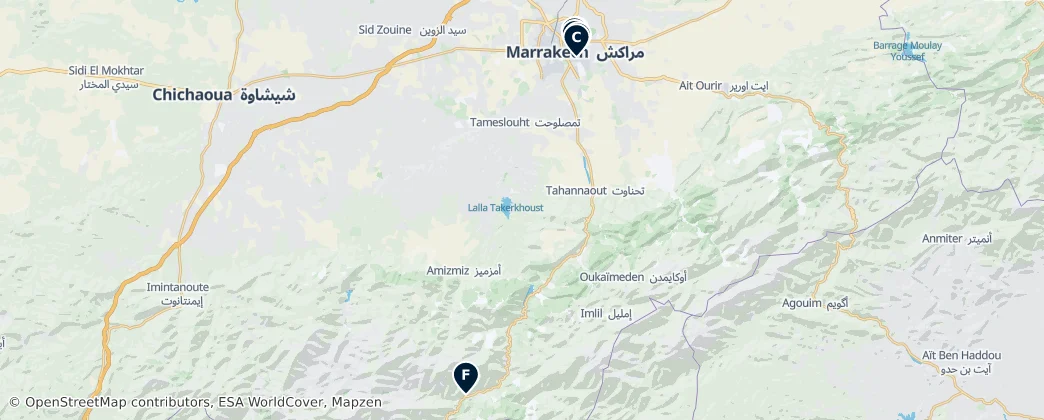 Map of Marrákeš-Safi