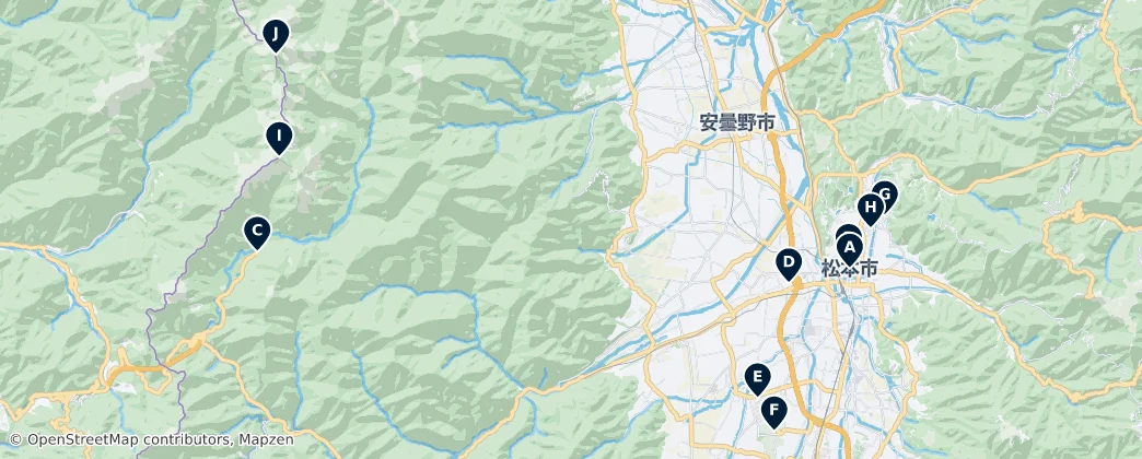 Map of Macumoto