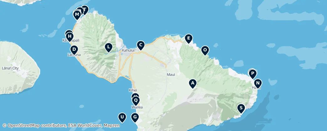 Map of Maui