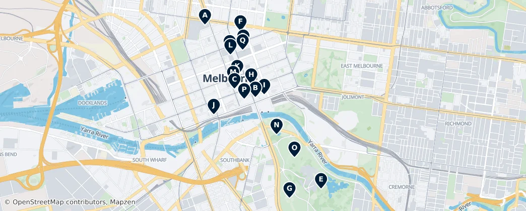Map of Melbourne