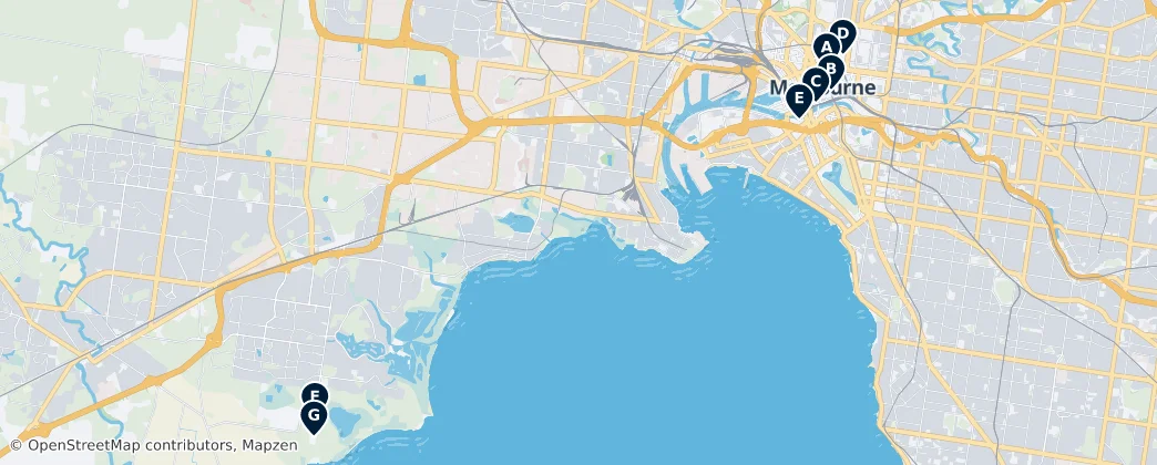 Map of Melbourne