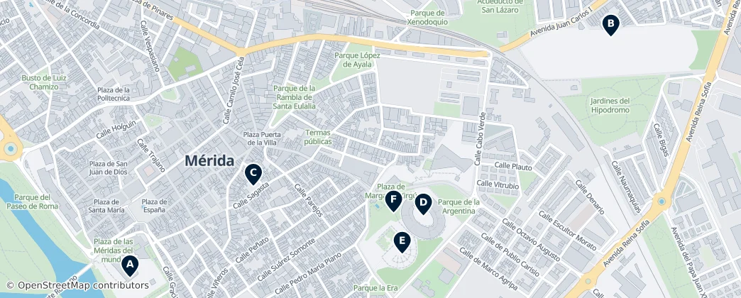 Map of Mérida