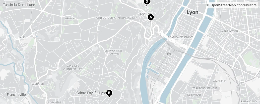 Map of Métropole de Lyon