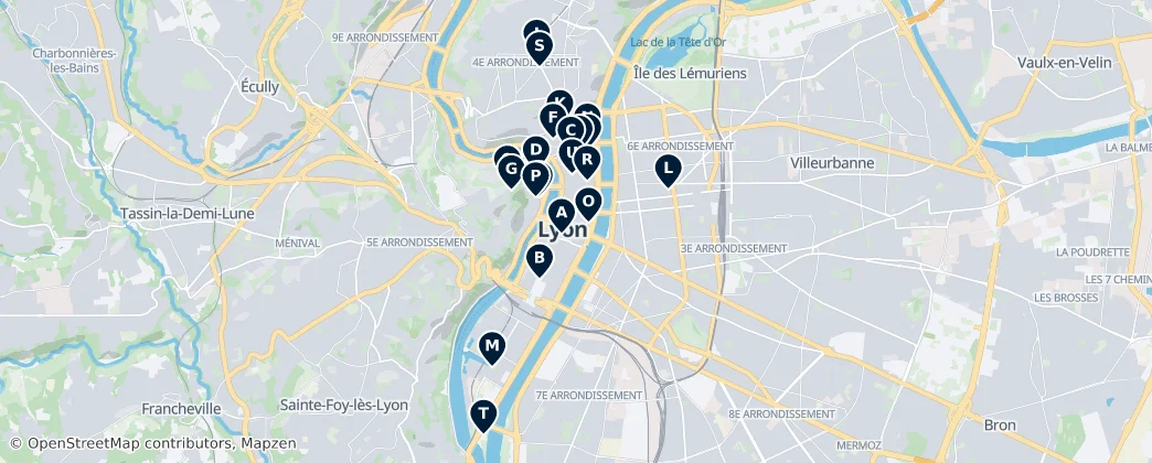 Map of Métropole de Lyon