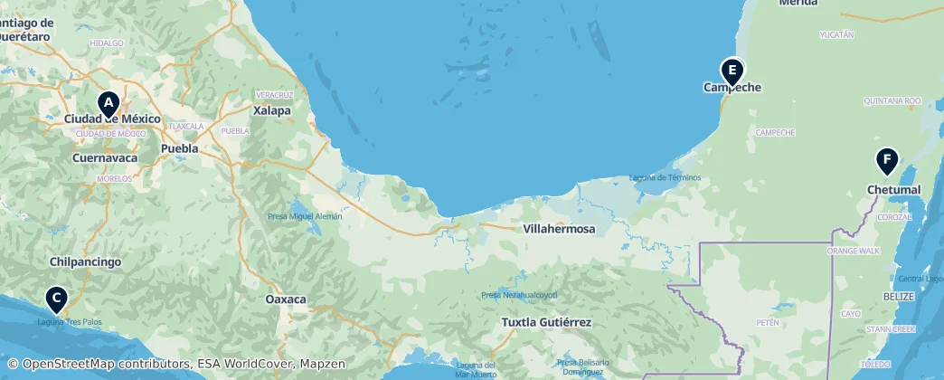 Map of Mexiko