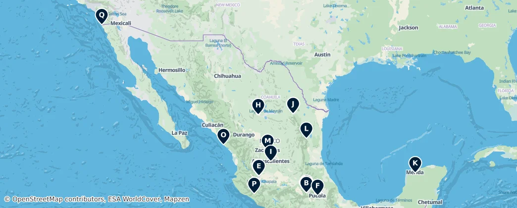 Map of Mexiko