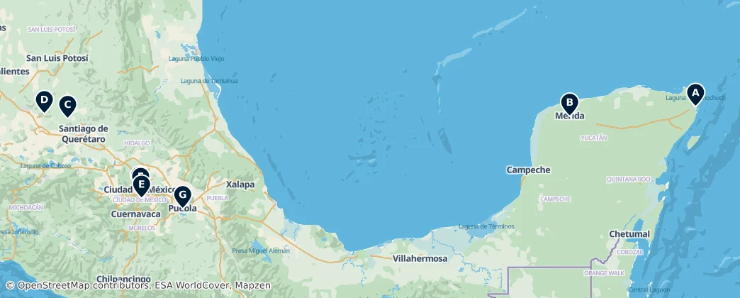 Map of Mexiko