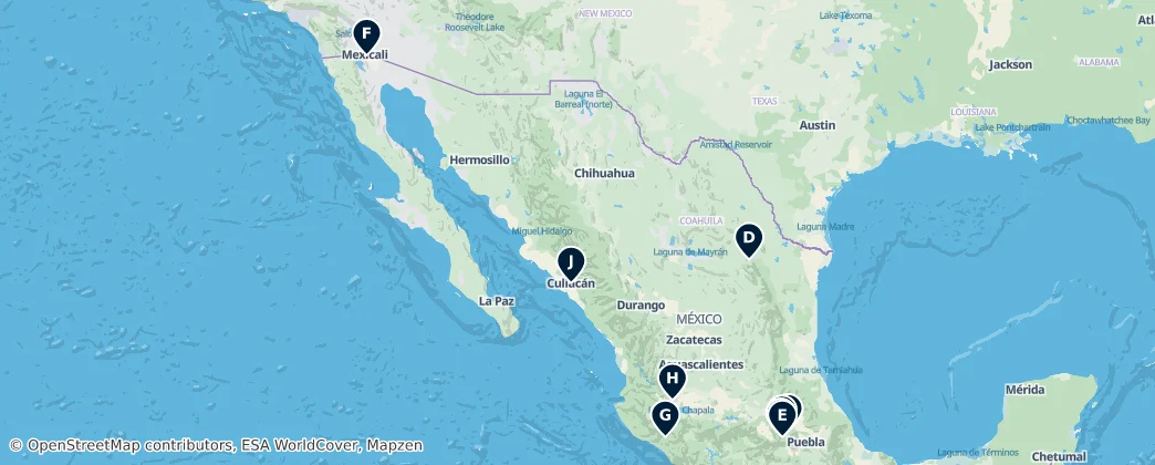 Map of Mexiko