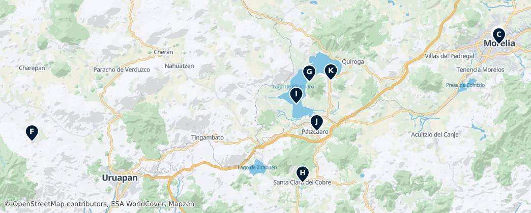 Map of Michoacán