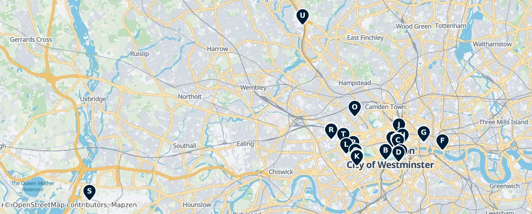 Map of Middlesex