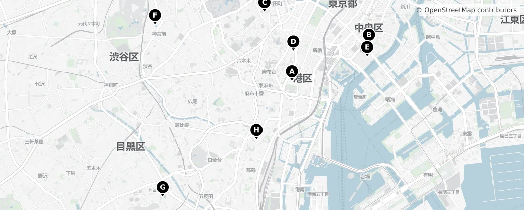 Map of Minato