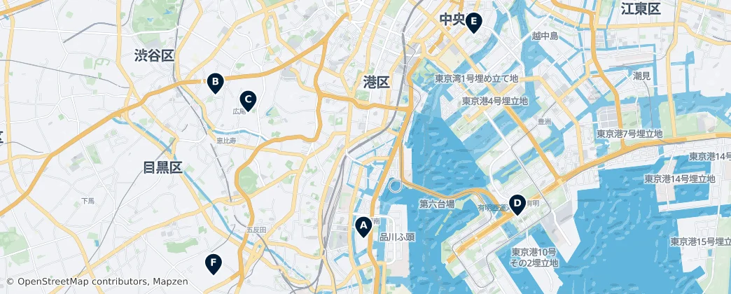 Map of Minato