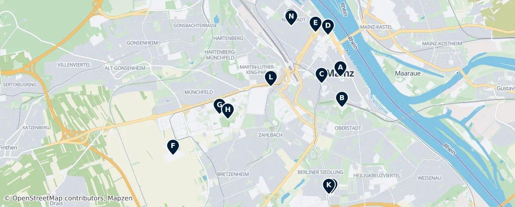 Map of Mohuč