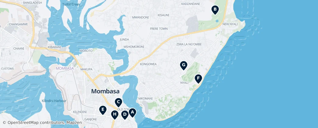 Map of Mombasa