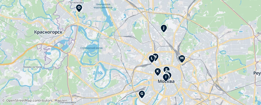 Map of Moskva