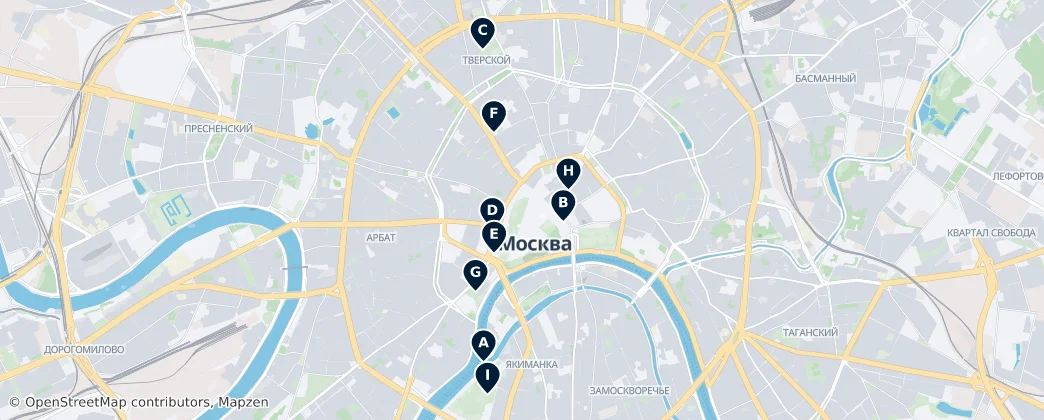 Map of Moskva