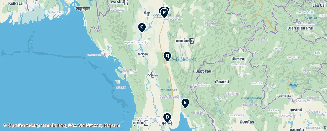 Map of Myanmar