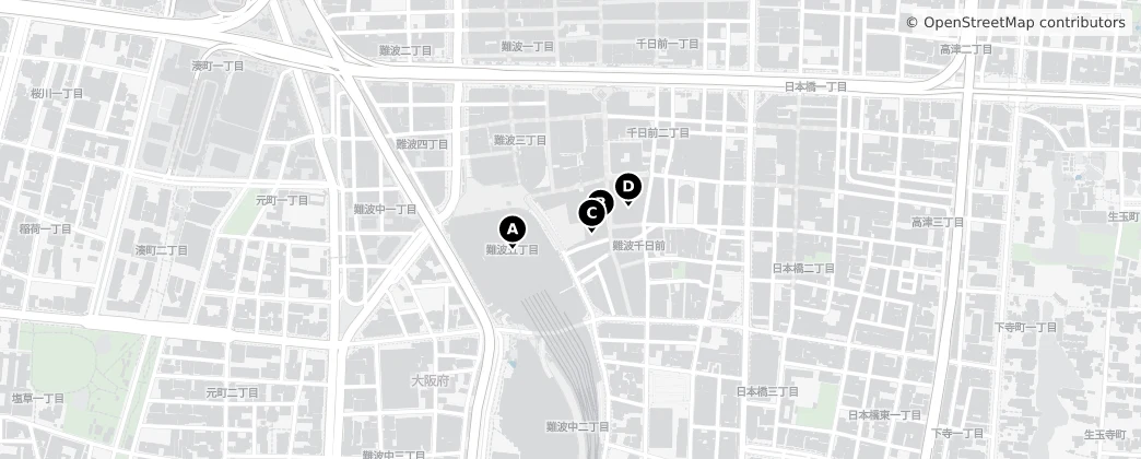 Map of Nanba 5-chome