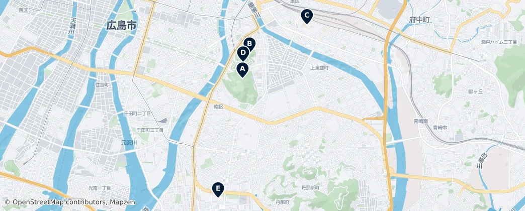 Map of Minami Ward