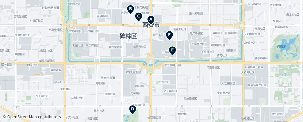 Map of Nanyuanmen