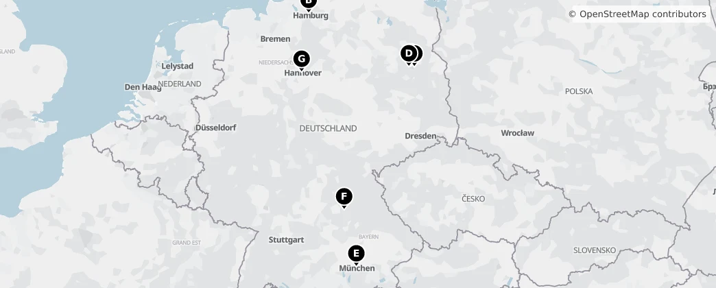Map of Německo