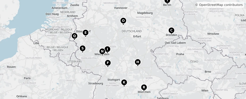 Map of Německo