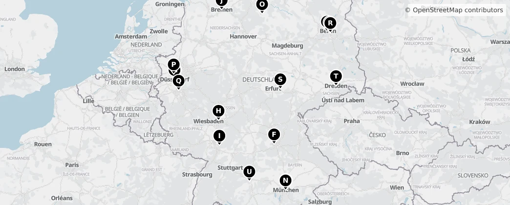 Map of Německo