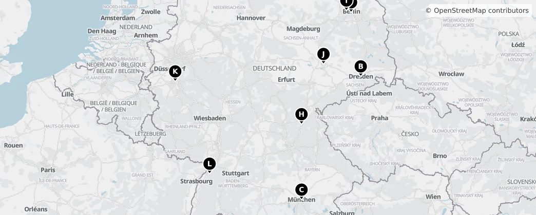 Map of Německo