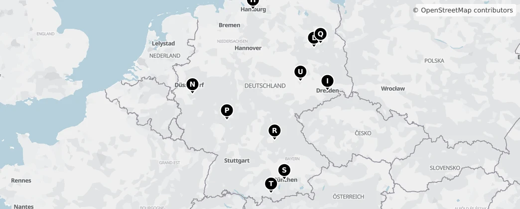 Map of Německo