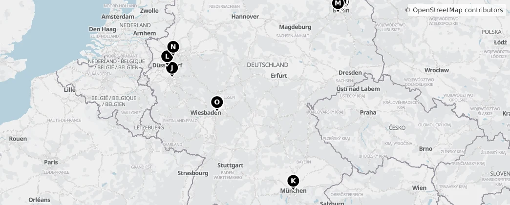 Map of Německo