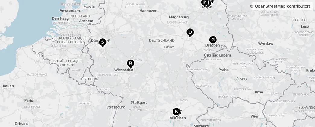 Map of Německo