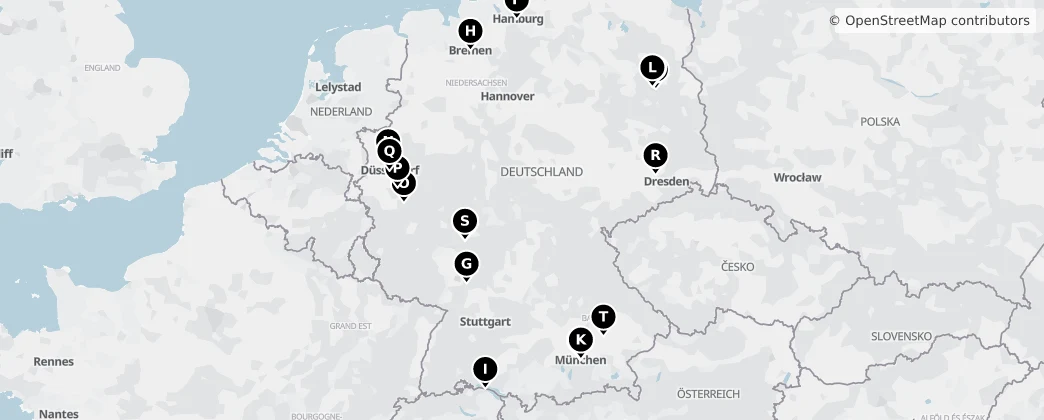Map of Německo