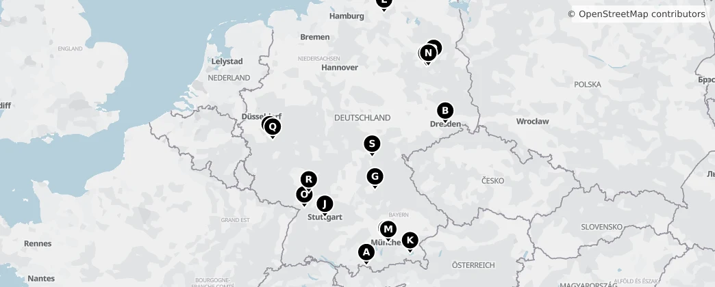 Map of Německo