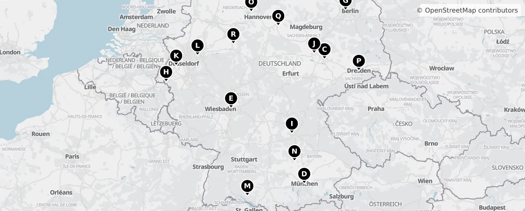 Map of Německo