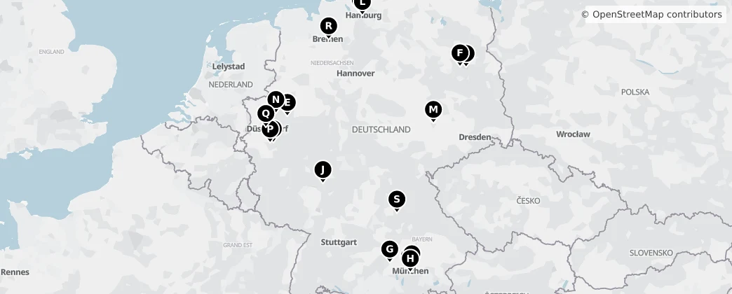 Map of Německo