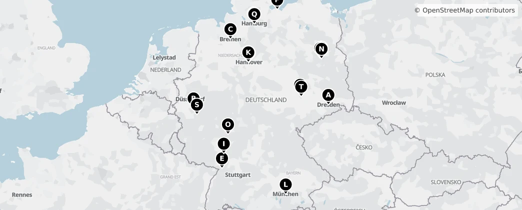 Map of Německo