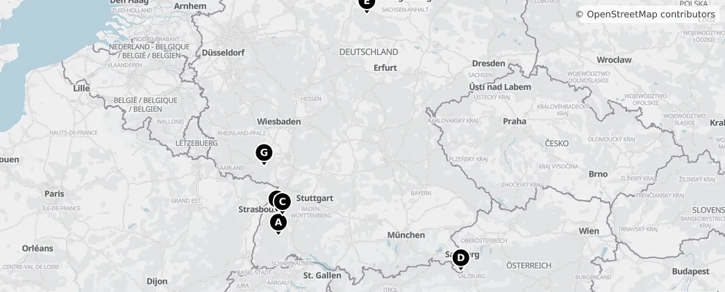 Map of Německo