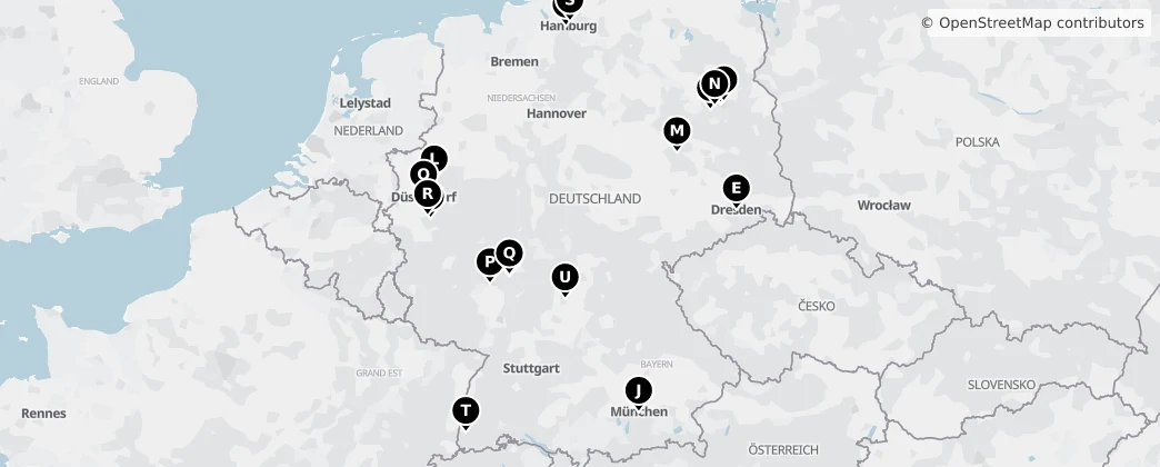 Map of Německo